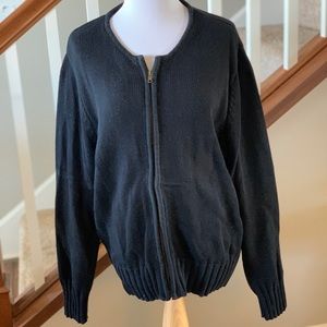 Baumwolle Zip Sweater
